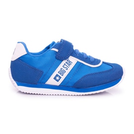 Zapatillas Deportivas Infantiles Big Star Con Velcro Azul FF374133