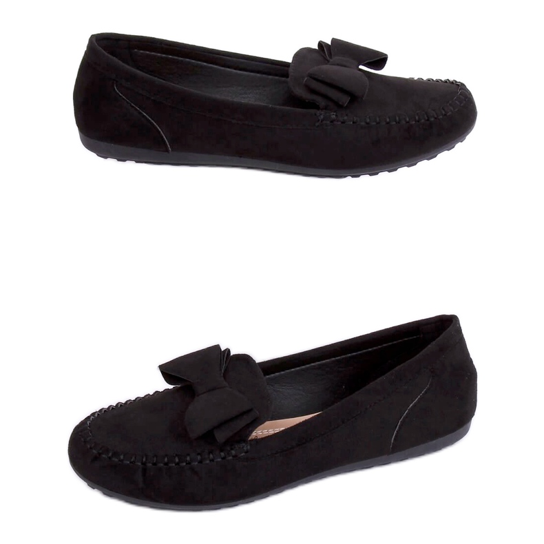 Black Mocasines negros de mujer B2020-6 Black