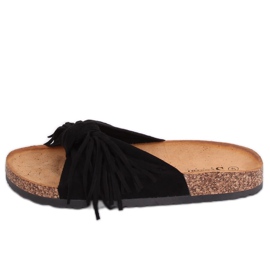 Pantuflas de mujer Boho negras CK136P Negro