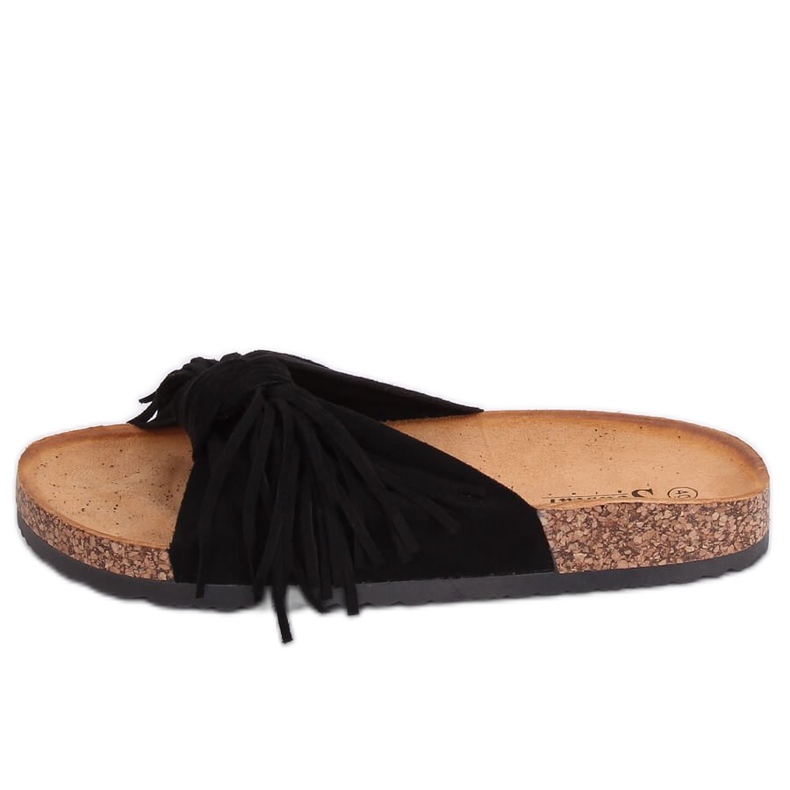 Pantuflas de mujer Boho negras CK136P Negro