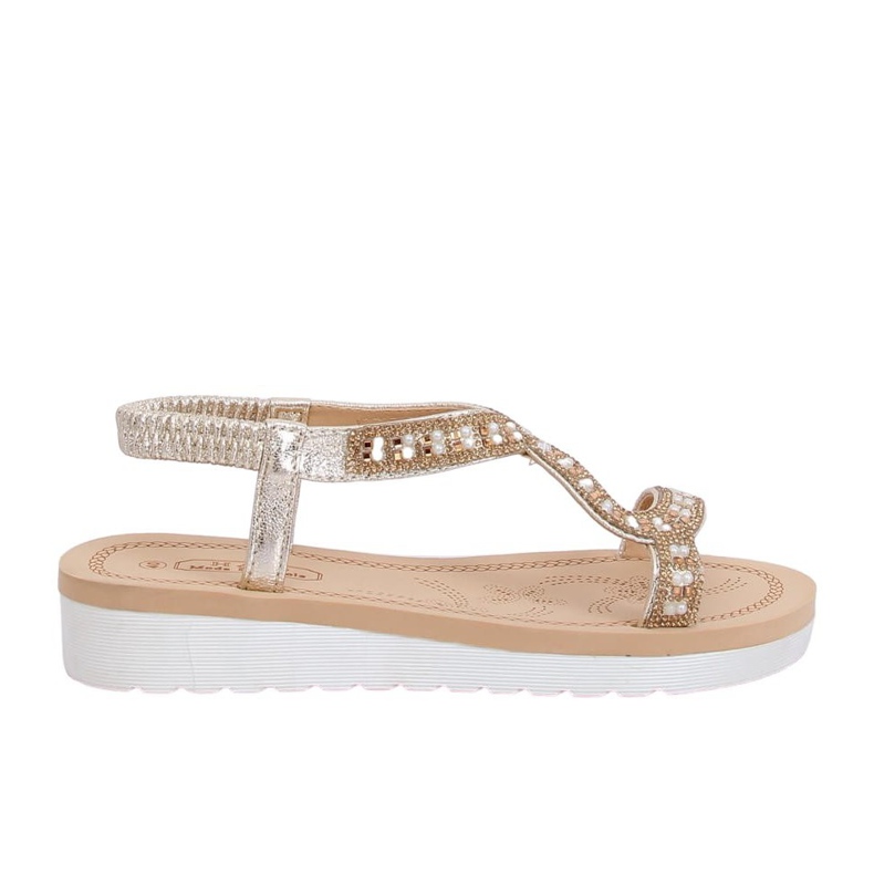 Sandalias doradas para mujer HD-129 Gold dorado
