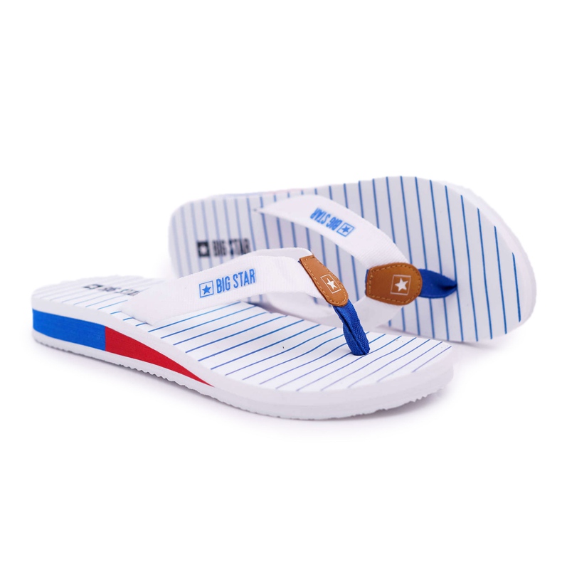 Pantuflas de Mujer Chanclas Big Star White DD274A245 blanco