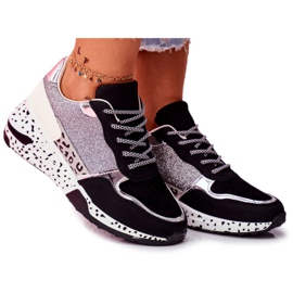 Zapatillas Deportivas Mujer Suela Gruesa Negra Nokien negro