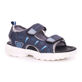 FRROCK Sandalias Infantil Niño Niño Con Velcro Azul Marino Pelgro