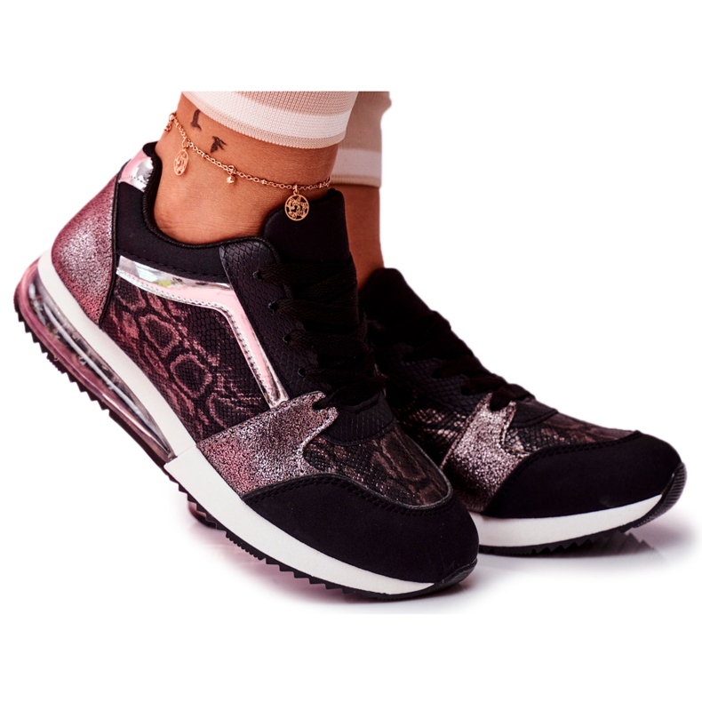 SEA Zapatos Deportivos De Mujer Zapatillas Negras Helly negro