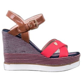 SHELOVET Sandalias de cuña multicolor