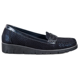 SHELOVET Mocasines de textil azul