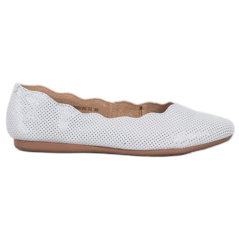 Filippo Bailarinas de cuero elegantes gris