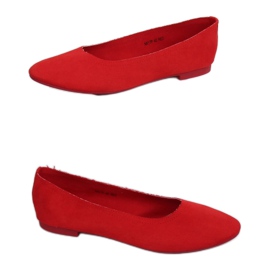 Bailarinas de mujer rojo suave NK17P Rojo