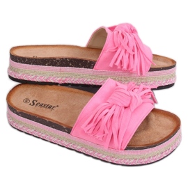Zapatillas mujer boho rosa CK138P Fluoresceml Fushie