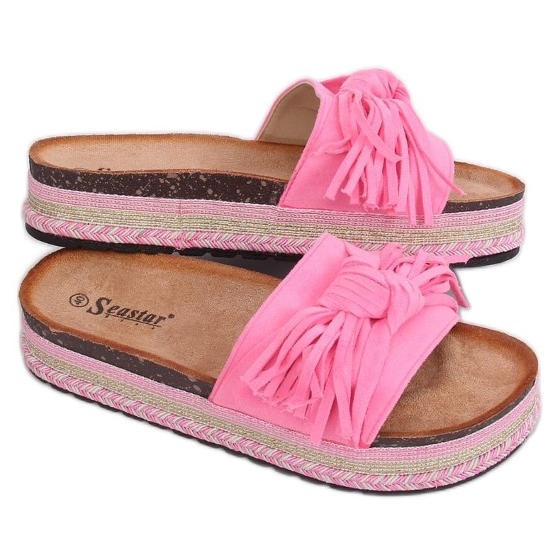 Zapatillas mujer boho rosa CK138P Fluoresceml Fushie rosado Zapatillas mujer boho rosa CK138P Fluoresceml Fushie rosado