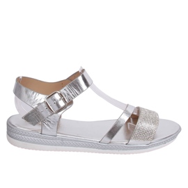 Sandalias mujer plata D-118 Silver gris