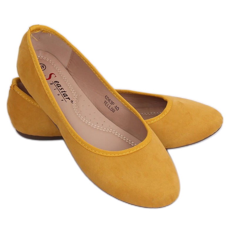 CD63P Bailarinas lisas amarillo miel