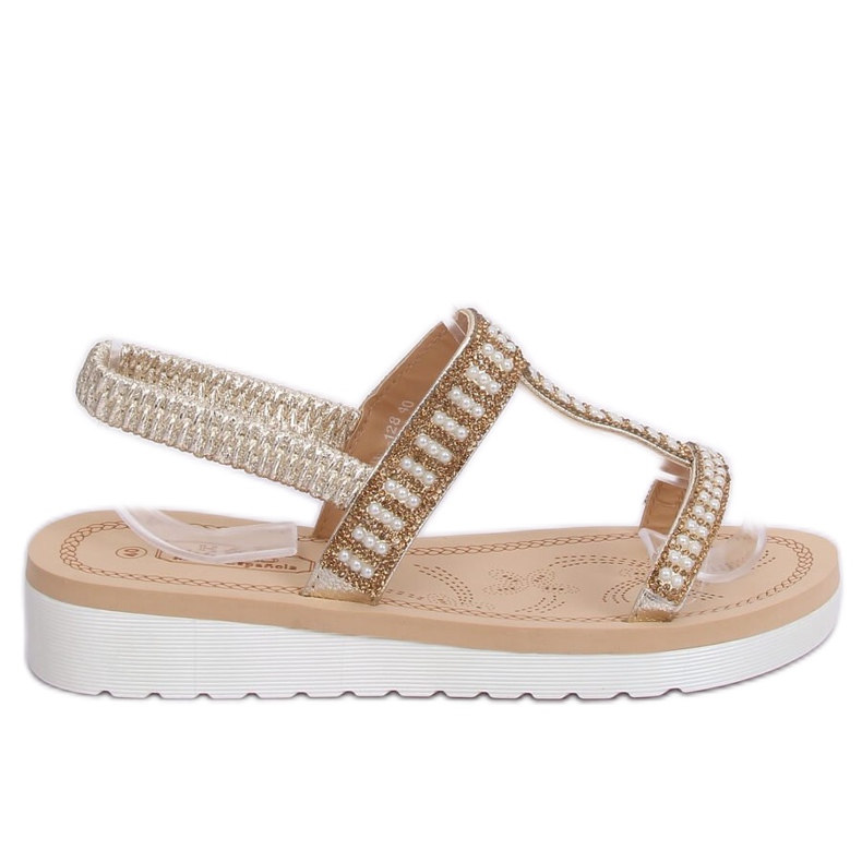 Sandalias doradas para mujer HD-128 Gold dorado