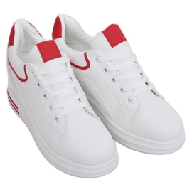 Zapatillas de cuña blancas HY-231 Red blanco rojo