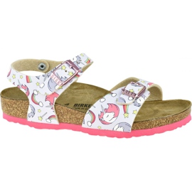 Sandalias Birkenstock Rio Plain Bfdd Kids 1015620 rosa