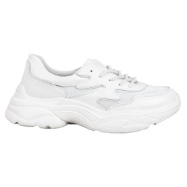 Filippo Zapatillas de cuero blancas blanco