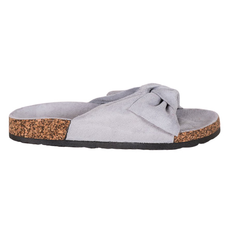 Pantuflas VINCEZA de ante gris