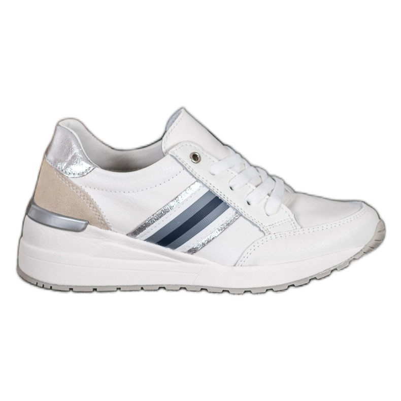 Filippo Zapatos deportivos de cuero blanco