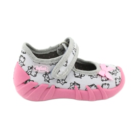 Calzado infantil befado 109P198 negro rosado gris