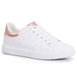 SEA Zapatillas Deportivas de Mujer Blancas con Tacón Champagne Milly blanco rosado