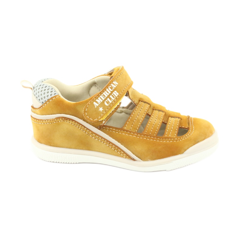 Sandalias velcro niño American Club GC12/20 amarillo