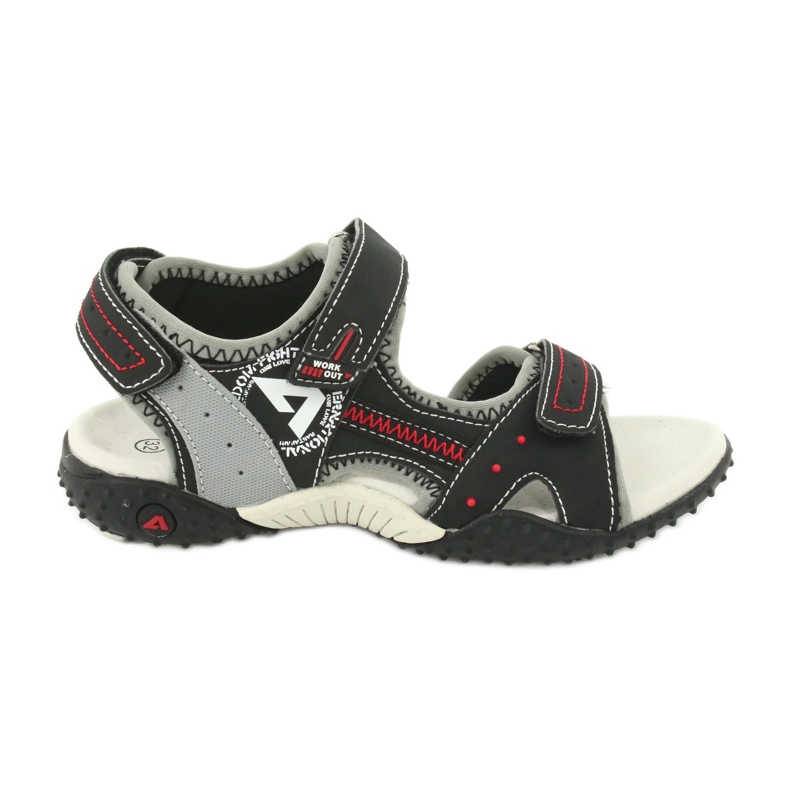 Sandalias deportivas niño American Club RL19/19 negro/gris