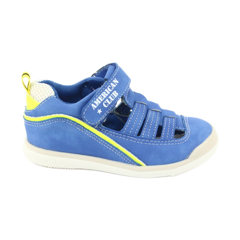 American Club Sandalias de niños Inserto de cuero GC12/20 Azul