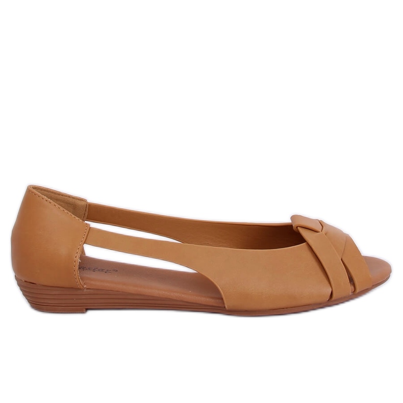 Bailarina recortada camel CC221P Camel marrón
