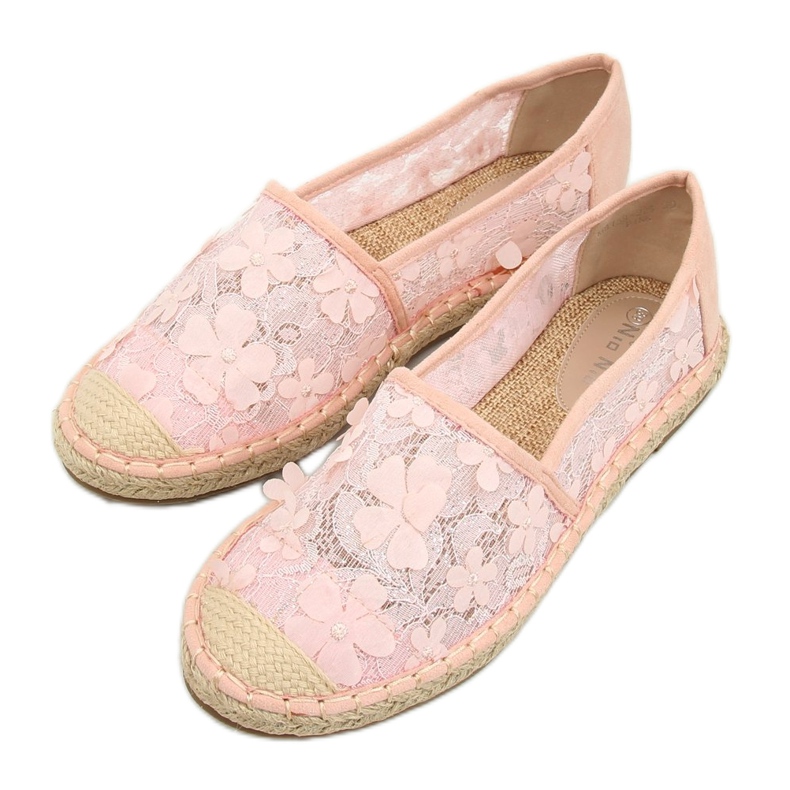 Alpargatas de encaje rosa MB188-225 Rosa II Calidad rosado