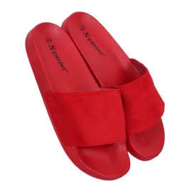 Pantuflas rojas rectas CK98 Rojo