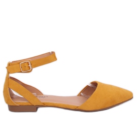 CL73P Bailarinas amarillo miel con cierre