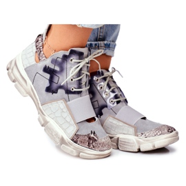 Deportivas Mujer en Piel Maciejka 04423-13 gris Deportivas Mujer en Piel Maciejka 04423-13 gris