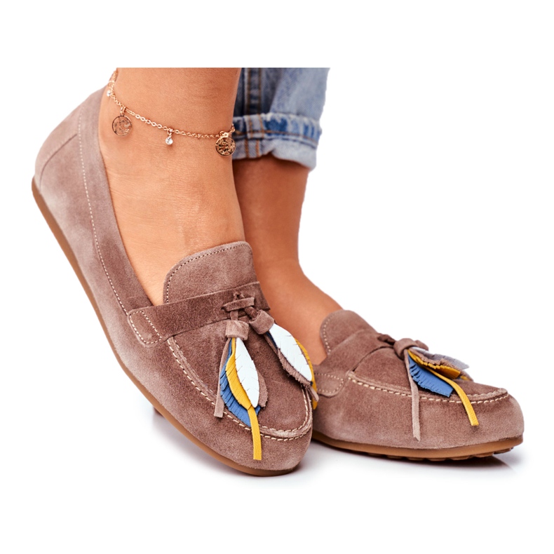 Mocasines Mujer Maciejka Leather Beige 04494-04 / 00-5 Mocasines Mujer Maciejka Leather Beige 04494-04 / 00-5