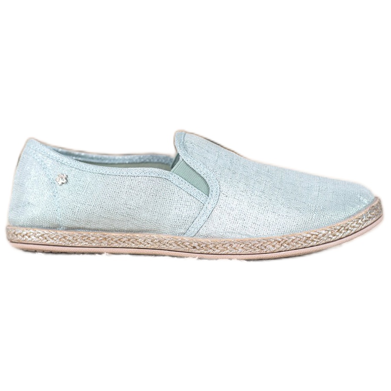 Balada Slipons de tela ligera azul