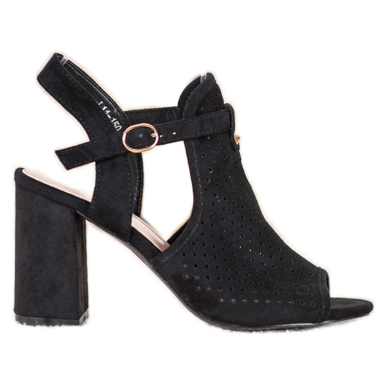 Small Swan Sandalias Caladas En Estrellas negro Small Swan Sandalias Caladas En Estrellas negro