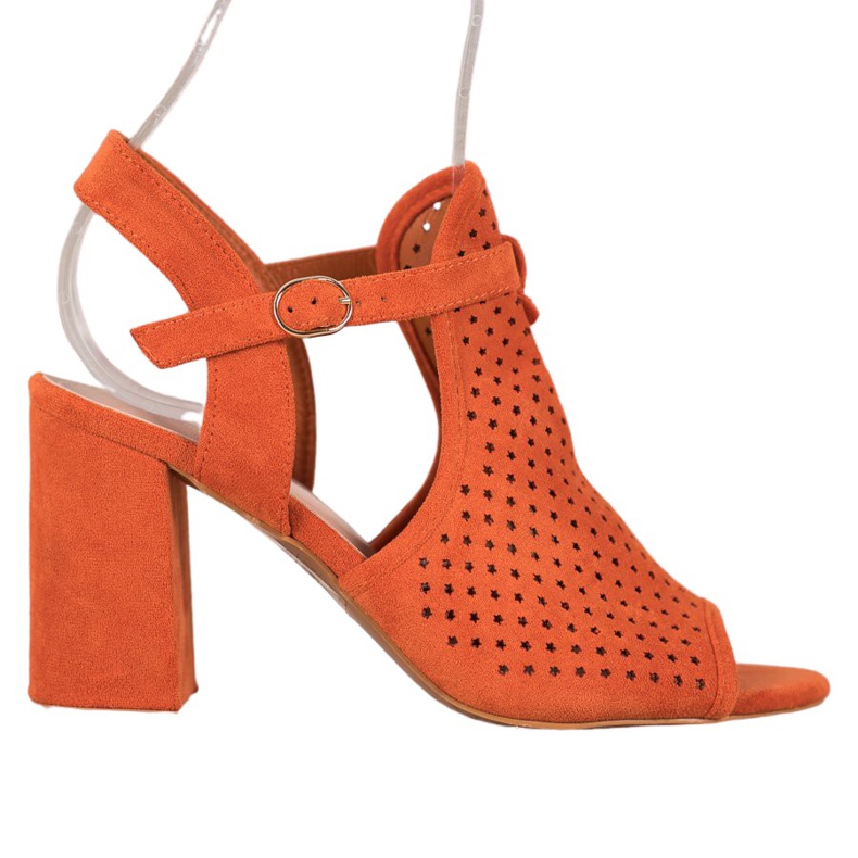 Small Swan Sandalias Caladas En Estrellas naranja Small Swan Sandalias Caladas En Estrellas naranja