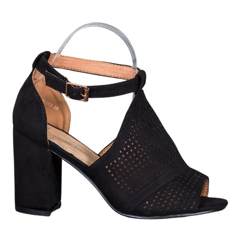 Small Swan Sandalias caladas elegantes negro