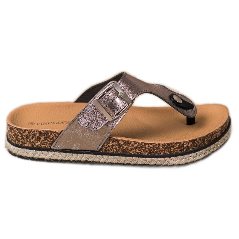 Chanclas en la plataforma VINCEZA gris