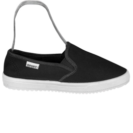 SHELOVET Zapatillas sin cordones en la plataforma negro