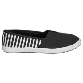 SHELOVET Slipons negros con correas