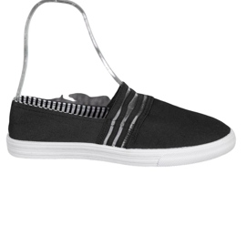 SHELOVET Zapatillas cómodas sin cordones negro