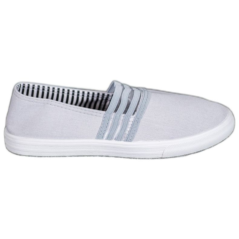 SHELOVET Zapatillas cómodas sin cordones gris