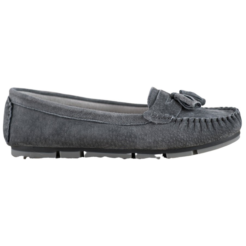Mocasines cómodos de piel VINCEZA gris