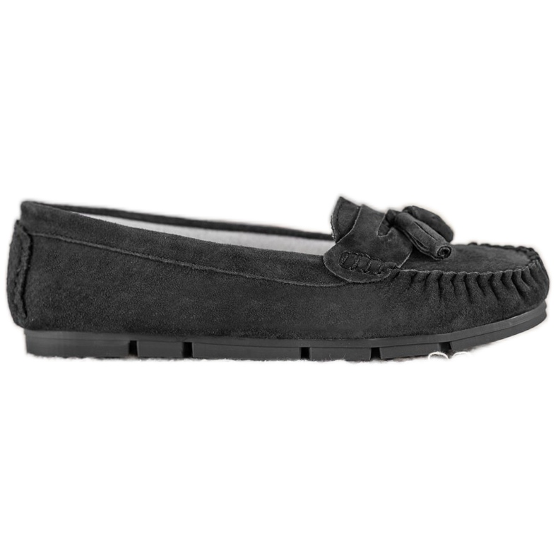 Mocasines cómodos de piel VINCEZA negro