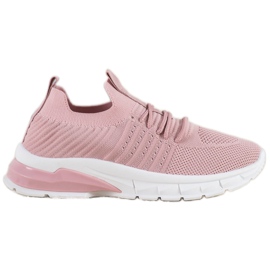 Bella Paris Zapatillas caladas rosado