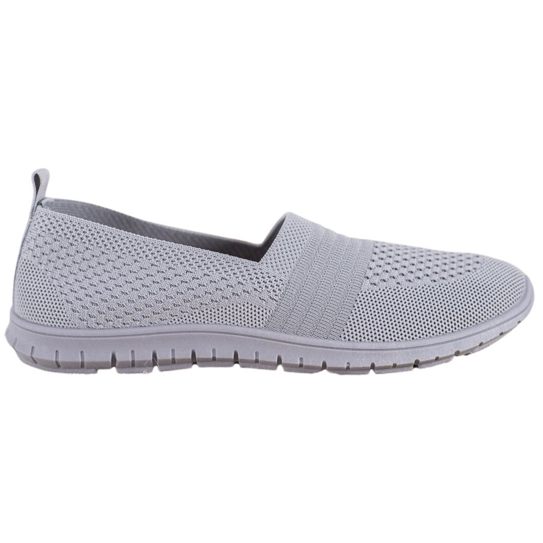SHELOVET Slipons cómodos calados gris SHELOVET Slipons cómodos calados gris
