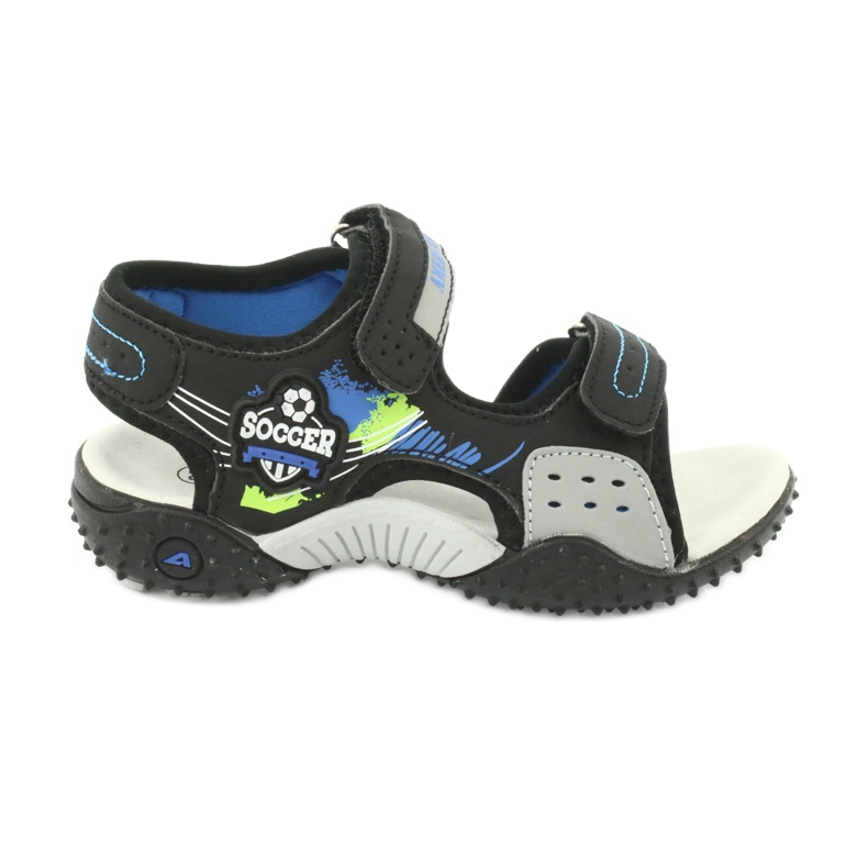 American Club Sandalias Inserto de cuero HL21/20 Negro/Azul