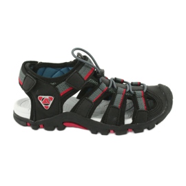 American Club Sandalias infantiles con inserción de espuma American DR01/20 negro/gris