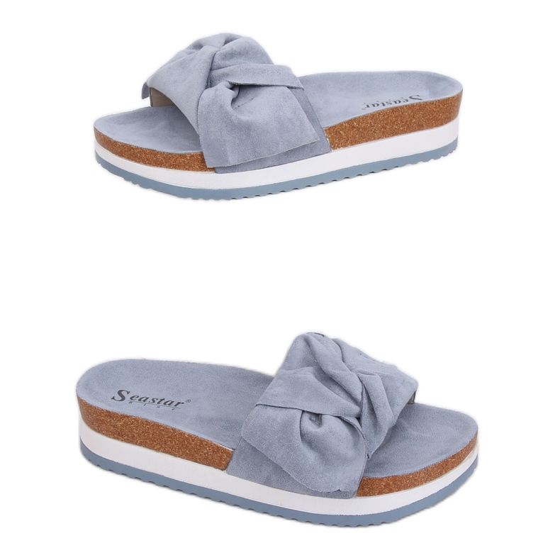 Pantuflas azul mujer azul SS116P Azul Pantuflas azul mujer azul SS116P Azul